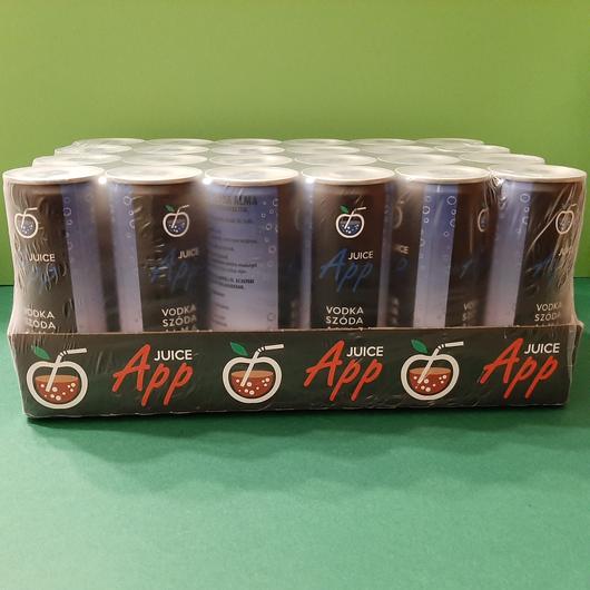 24 db App Juice Vodka-Alma-Szóda alkoholos szénsavas ital 250ml