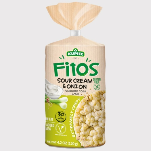 Kupiec FITOS puffasztott kukorica 120g hagyma-tejföl