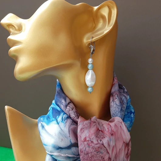 Shell Pearl kagylófüli hordó alakú, 5,5 cm