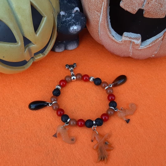 "Boszi cipellők" Halloween karkötő 