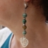 Kép 3/3 - "Afrikai szerelem kelta szív-medállal" nemesacél fülbevaló 10 cm