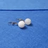 Kép 2/5 - Holdkő 12 mm füli nemesacél legyezős franciakapocs alappal, 3 cm