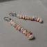 Kép 2/2 - Morganit ásványsplitter fülbevaló 8 cm