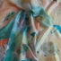 Kép 2/2 - Selyemsál Süni esernyőkkel 145*40 cm